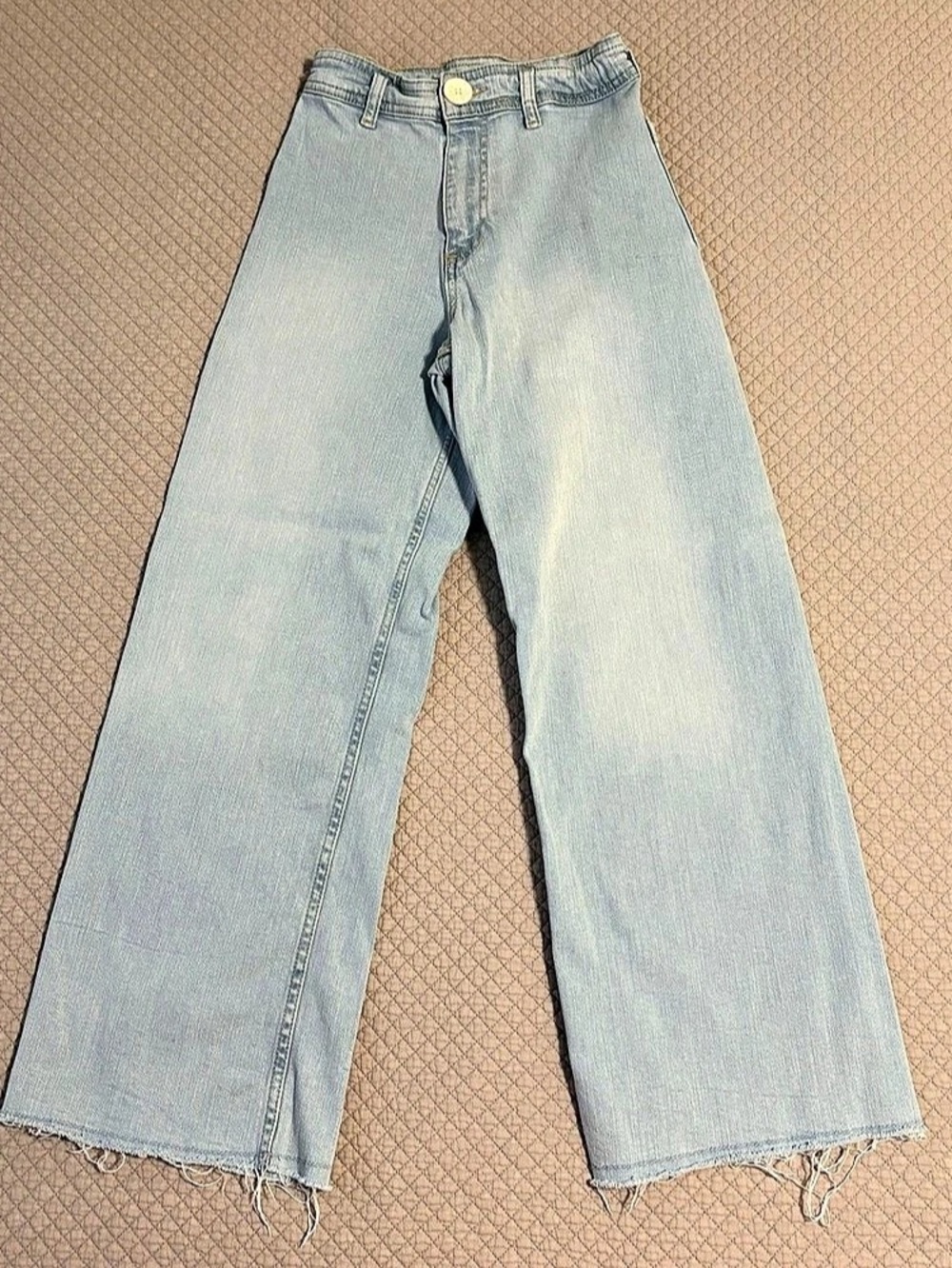 Zara Girls Marine Wide Leg Jeans